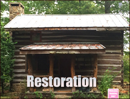 Historic Log Cabin Restoration  Keeling, Virginia